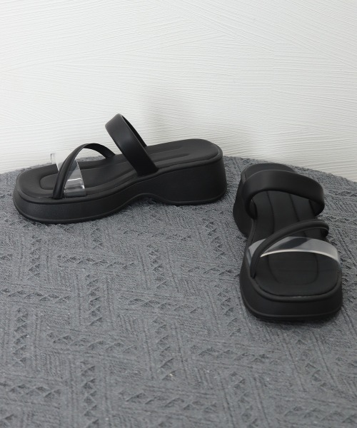 Miniministore(ミニミニストア)の「ストラップサンダル 異素材 レディース夏(サンダル・レディース・アイボリー/ブラック・24.5cm/24.0cm/22.5cm/23.5cm/23.0cm/25.0cm)」の16枚目の写真