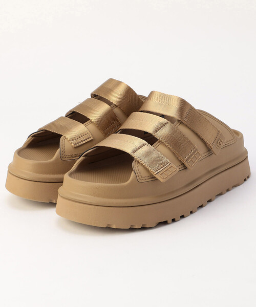 FREAK'S STORE（フリークスストア）の「限定展開 UGG/アグ W GOLDENGLOW SLIDE/ウィメンズ ゴールデングロウ スライド[6~8サイズ展開]（サンダル・レディース・ブラック/ベージュ/ブルー・8/6/7）」の3枚目の写真