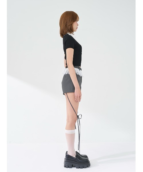 レースドッキングリボンショートパンツ（その他パンツ）｜Darich