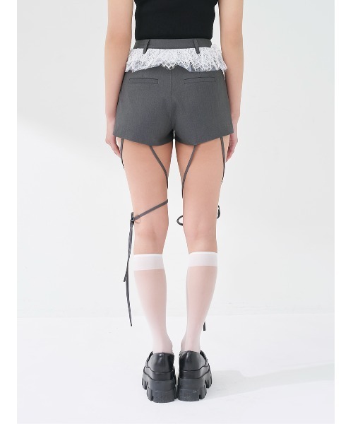 レースドッキングリボンショートパンツ（その他パンツ）｜Darich
