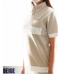 DOCUS（ドゥーカス）の「DOCUS （ドゥーカス） ゴルフウェア ボタンダウンポロシャツ レディース 半袖 バックロゴ 立体ロゴ（ポロシャツ）」