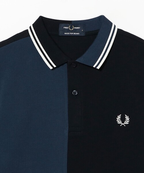 FRED PERRY(フレッドペリー)の「【別注】FRED PERRY / M3600 クレイジーポロシャツ 26SS(ポロシャツ・メンズ・ネイビー/ブラック・X-LARGE/MEDIUM/SMALL/LARGE)」の4枚目の写真