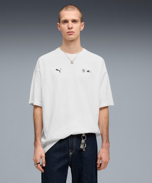 PUMA(プーマ)の「PUMA プーマ メンズ BMW MMS T7 半袖 Tシャツ(Tシャツ/カットソー・メンズ・ブラック/ホワイト・SMALL/MEDIUM/LARGE/X-LARGE/X-SMALL)」の1枚目の写真