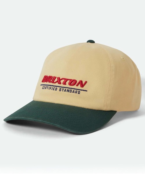 BRIXTON(ブリクストン)の「BRIXTON/ブリクストン キャップ BRIXTON CERTIFIED LP 2TONEキャップ 12043(キャップ・メンズ・イエロー・FREE)」の1枚目の写真