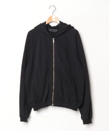 HAIDER ACKERMANN ハイダーアッカーマン　ジップアップパーカー HAIDER ACKERMANN MENS PRINTED ZIP SWEAT HOODIE BLACK 50% Off-Sale