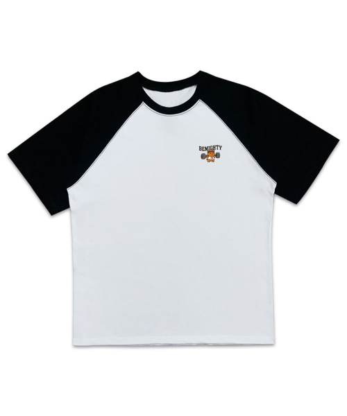 BEMIGHTY(ビーマイティー)の「バベルベア オーバーサイズ ラグラン 半袖Tシャツ(Tシャツ/カットソー・メンズ・ホワイト/クリーム・MEDIUM/LARGE/X-LARGE)」の3枚目の写真