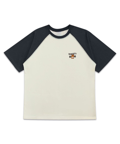 BEMIGHTY(ビーマイティー)の「バベルベア オーバーサイズ ラグラン 半袖Tシャツ(Tシャツ/カットソー・メンズ・ホワイト/クリーム・MEDIUM/LARGE/X-LARGE)」の4枚目の写真