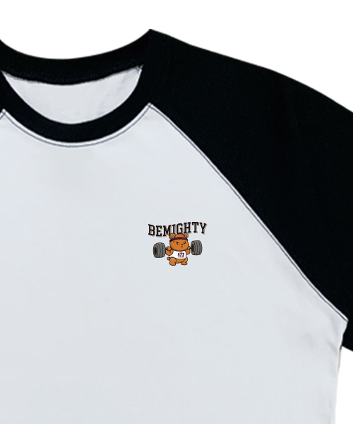 BEMIGHTY(ビーマイティー)の「バベルベア オーバーサイズ ラグラン 半袖Tシャツ(Tシャツ/カットソー・メンズ・ホワイト/クリーム・MEDIUM/LARGE/X-LARGE)」の5枚目の写真