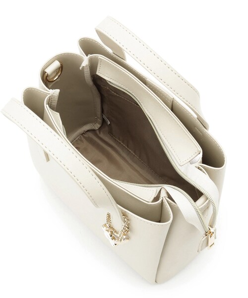 ITS'DEMO（イッツデモ）の「フラワーチャーム付2WAYトート（ハンドバッグ・レディース・サックスブルー/アイボリー・00）」の21枚目の写真