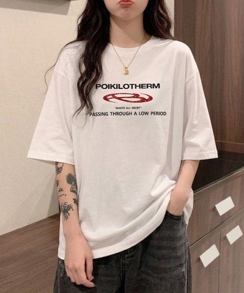 セール】【UNISEX】ピグメント加工 オーバーサイズ グラフィックロゴ