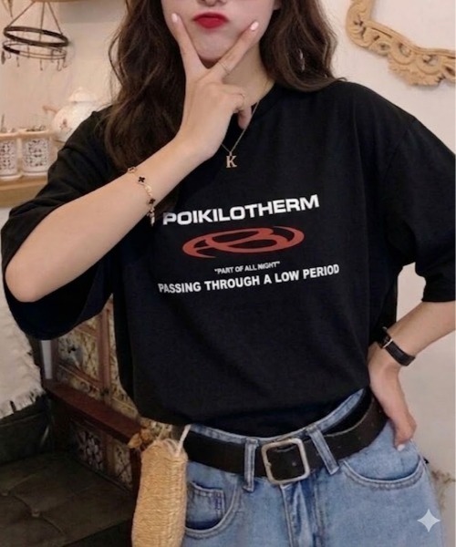 セール】【UNISEX】ピグメント加工 オーバーサイズ グラフィックロゴ