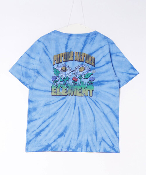 ELEMENT（エレメント）の「ELEMENT/エレメント 半袖 Tシャツ バックプリント BG023P17（Tシャツ/カットソー・レディース・チャコールグレー/ホワイト/ブルー系その他・FREE）」の4枚目の写真