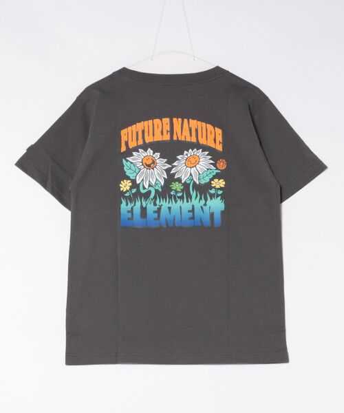 ELEMENT（エレメント）の「ELEMENT/エレメント 半袖 Tシャツ バックプリント BG023P17（Tシャツ/カットソー・レディース・チャコールグレー/ホワイト/ブルー系その他・FREE）」の5枚目の写真