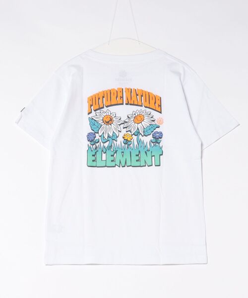 ELEMENT（エレメント）の「ELEMENT/エレメント 半袖 Tシャツ バックプリント BG023P17（Tシャツ/カットソー・レディース・チャコールグレー/ホワイト/ブルー系その他・FREE）」の6枚目の写真