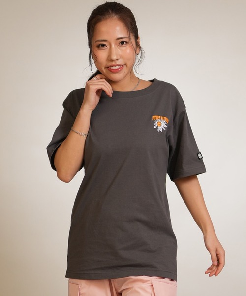 ELEMENT（エレメント）の「ELEMENT/エレメント 半袖 Tシャツ バックプリント BG023P17（Tシャツ/カットソー・レディース・チャコールグレー/ホワイト/ブルー系その他・FREE）」の8枚目の写真