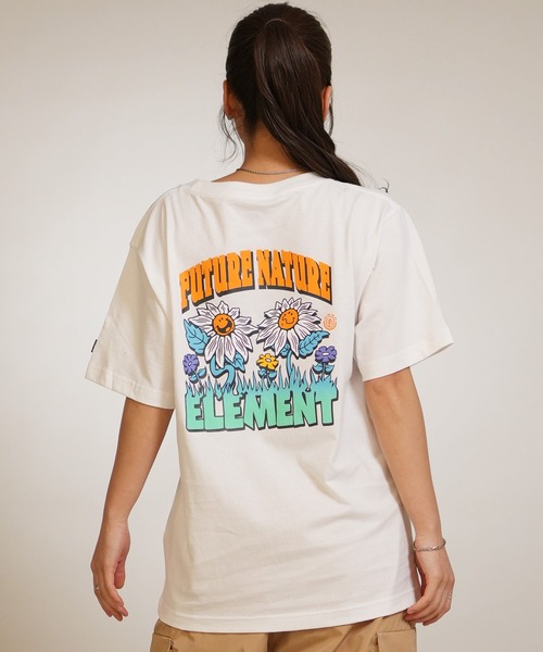 ELEMENT（エレメント）の「ELEMENT/エレメント 半袖 Tシャツ バックプリント BG023P17（Tシャツ/カットソー・レディース・チャコールグレー/ホワイト/ブルー系その他・FREE）」の13枚目の写真