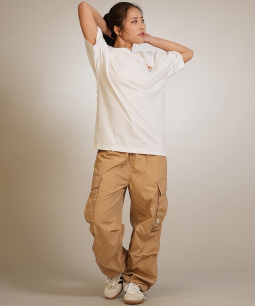 ELEMENT（エレメント）の「ELEMENT/エレメント 半袖 Tシャツ バックプリント BG023P17（Tシャツ/カットソー・レディース・チャコールグレー/ホワイト/ブルー系その他・FREE）」の12枚目の写真