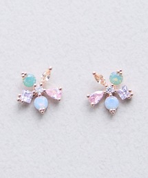 Zoule（ゾーラ）の「Zoule ゾーラ：”New me”シリーズ　petit pastel　サクラ　花　ピアス（ピアス（両耳用））」