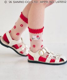 【サンリオキャラクターズ】シースルーフラワーソックス