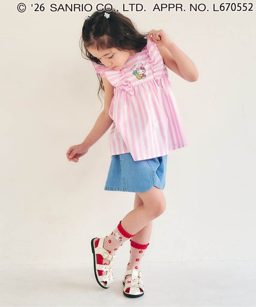 sanrio(サンリオ)の「【サンリオキャラクターズ】シースルーフラワーソックス(ソックス/靴下・キッズ・サックスブルー/パープル/ピンク/レッド・12/15 /18/21)」の19枚目の写真