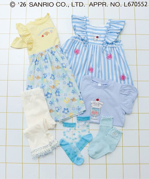 sanrio(サンリオ)の「【サンリオキャラクターズ】シースルーフラワーソックス(ソックス/靴下・キッズ・サックスブルー/パープル/ピンク/レッド・12/15 /18/21)」の11枚目の写真