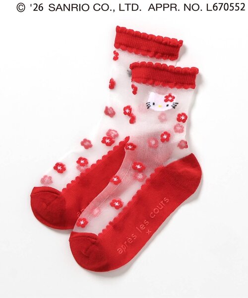 sanrio(サンリオ)の「【サンリオキャラクターズ】シースルーフラワーソックス(ソックス/靴下・キッズ・サックスブルー/パープル/ピンク/レッド・12/15 /18/21)」の20枚目の写真