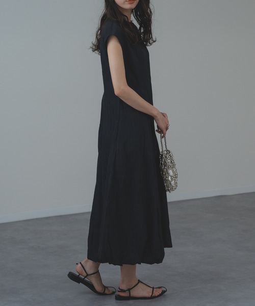 refinedworks(リファインドワークス)の「【refinedworks】オケージョン にも!フレンチ バルーン ワンピース(ワンピース・レディース・ブラック・FREE)」の6枚目の写真
