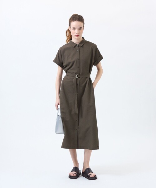 MACKINTOSH PHILOSOPHY（ﾏｯｷﾝﾄｯｼｭ ﾌｨﾛｿﾌｨｰ）の「サマーサッカーシャツワンピース（ワンピース・レディース・ライトブルー/ブラック/ブラウン系その他4・38/36）」の13枚目の写真