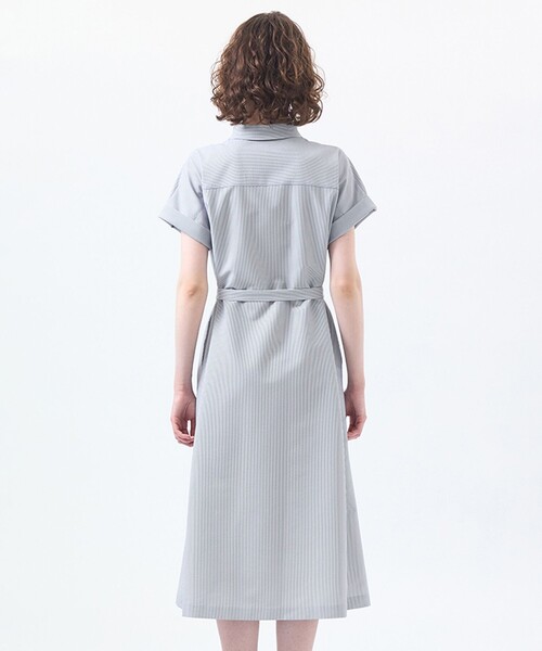 MACKINTOSH PHILOSOPHY（ﾏｯｷﾝﾄｯｼｭ ﾌｨﾛｿﾌｨｰ）の「サマーサッカーシャツワンピース（ワンピース・レディース・ライトブルー/ブラック/ブラウン系その他4・38/36）」の10枚目の写真