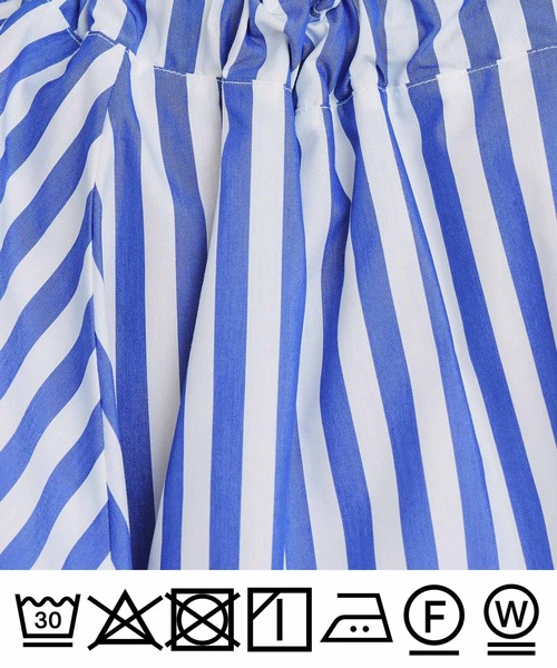 PICCIN(ピッチン)の「ザビエル太ストライプブラウス(シャツ/ブラウス・レディース・ブラック系その他/ブルー系その他・M)」の21枚目の写真