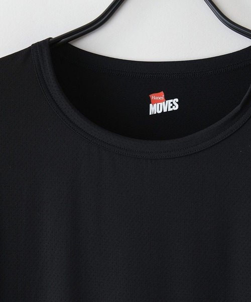 HANES(ヘインズ)の「【HANES/ヘインズ】ひんやり 接触冷感 COOLタッチ クルーネックTシャツ 半袖 吸汗速乾 涼しい ドライ インナー 夏用 丸首(Tシャツ/カットソー・メンズ・ホワイト/ブラック・LARGE/X-LARGE/MEDIUM)」の5枚目の写真