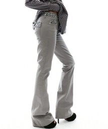 OJOS（オホス）の「【OJOS】Star Trim Bootcut Trousers / 【オホス】スタートリムブーツカットフレアパンツ（その他パンツ）」
