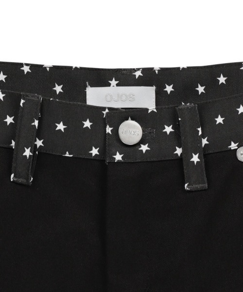 OJOS（オホス）の「【OJOS】Star Trim Bootcut Trousers / 【オホス】スタートリムブーツカットフレアパンツ（その他パンツ・レディース・グレー/ブラック・02/01）」の11枚目の写真