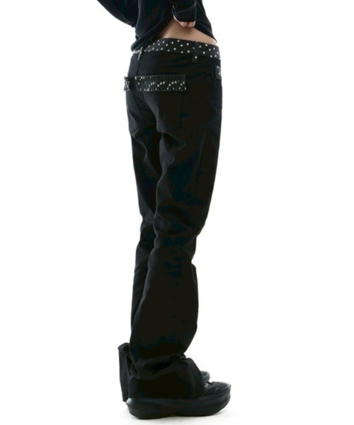 OJOS（オホス）の「【OJOS】Star Trim Bootcut Trousers / 【オホス】スタートリムブーツカットフレアパンツ（その他パンツ・レディース・グレー/ブラック・02/01）」の5枚目の写真