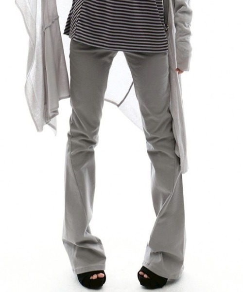 OJOS（オホス）の「【OJOS】Star Trim Bootcut Trousers / 【オホス】スタートリムブーツカットフレアパンツ（その他パンツ・レディース・グレー/ブラック・02/01）」の14枚目の写真