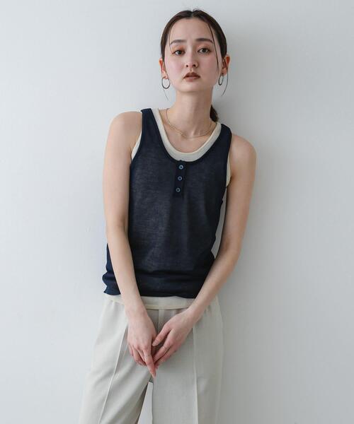 【新品未使用】alexanderwang タンクトップ XS グレー uncrave（アンクレイヴ） タンクトップ ノースリーブ 2WAYタンクトップ