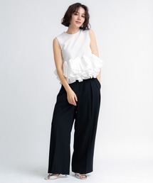 NOELA（ノエラ）の「リネンストレートワイドパンツ（その他パンツ）」