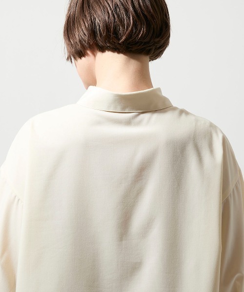 leswel(レスウェル)の「【M/L】エンブロイダリーコンビシャツチュニック(チュニック・レディース・ネイビー/オフホワイト・M/L)」の17枚目の写真