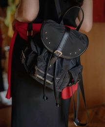 RAIMENT（レイメント）の「Stud Cover Point Mini Backpack_Black（バックパック/リュック）」