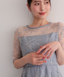 haremode（ハレモード）の「花柄刺繍フレアドレス（ドレス）」