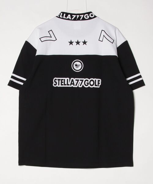 stella77golf(ステラセブンティーンセブンゴルフ)の「COOLMAX接触冷感モックネックTシャツ(Tシャツ/カットソー・メンズ・ホワイト系1/ホワイト系/ホワイト/ネイビー系1/ブラック系1/ブラック/ブラック系/ネイビー/ネイビー系・XL/XXL/M/L)」の14枚目の写真