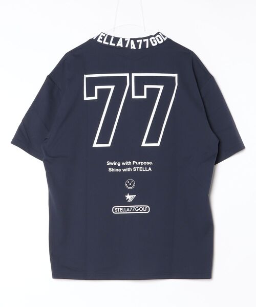 stella77golf(ステラセブンティーンセブンゴルフ)の「COOLMAX接触冷感モックネックTシャツ(Tシャツ/カットソー・メンズ・ホワイト系1/ホワイト系/ホワイト/ネイビー系1/ブラック系1/ブラック/ブラック系/ネイビー/ネイビー系・XL/XXL/M/L)」の15枚目の写真