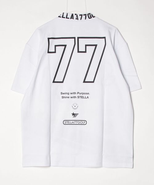 stella77golf(ステラセブンティーンセブンゴルフ)の「COOLMAX接触冷感モックネックTシャツ(Tシャツ/カットソー・メンズ・ホワイト系1/ホワイト系/ホワイト/ネイビー系1/ブラック系1/ブラック/ブラック系/ネイビー/ネイビー系・XL/XXL/M/L)」の18枚目の写真