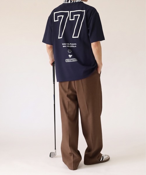 stella77golf(ステラセブンティーンセブンゴルフ)の「COOLMAX接触冷感モックネックTシャツ(Tシャツ/カットソー・メンズ・ホワイト系1/ホワイト系/ホワイト/ネイビー系1/ブラック系1/ブラック/ブラック系/ネイビー/ネイビー系・XL/XXL/M/L)」の22枚目の写真