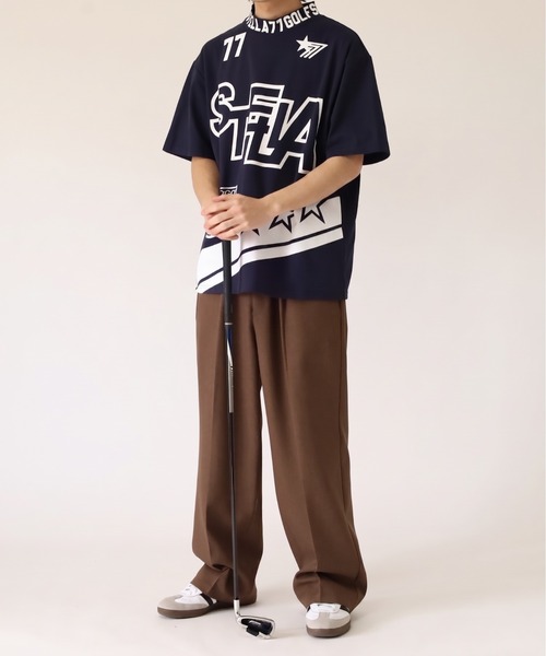 stella77golf(ステラセブンティーンセブンゴルフ)の「COOLMAX接触冷感モックネックTシャツ(Tシャツ/カットソー・メンズ・ホワイト系1/ホワイト系/ホワイト/ネイビー系1/ブラック系1/ブラック/ブラック系/ネイビー/ネイビー系・XL/XXL/M/L)」の21枚目の写真