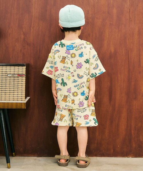 apres les cours(アプレレクール)の「【リンク】アソート総柄配色ステッチショートパンツ_セットアップ可(その他パンツ・キッズ・グリーン/ピンク/レインボー/アイボリー/クリーム・80/90/100/110/120/130)」の7枚目の写真