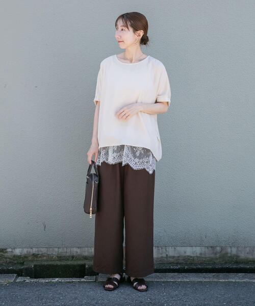 ITEMS URBANRESEARCH(アイテムズ アーバンリサーチ)の「REFINED LINEN ドルマンブラウス(シャツ/ブラウス・レディース・ブラウン/ブラック/オフホワイト・FREE)」の21枚目の写真