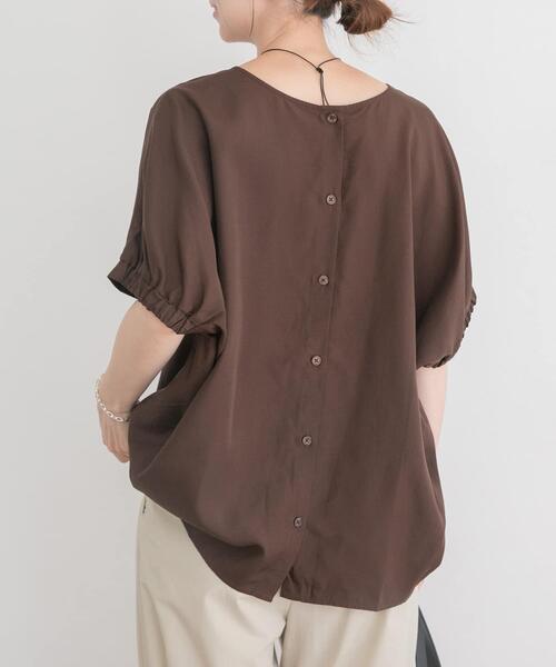 ITEMS URBANRESEARCH(アイテムズ アーバンリサーチ)の「REFINED LINEN ドルマンブラウス(シャツ/ブラウス・レディース・ブラウン/ブラック/オフホワイト・FREE)」の12枚目の写真