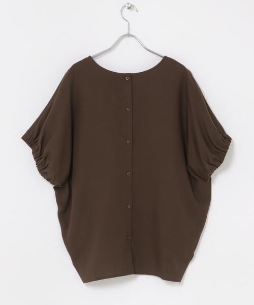 ITEMS URBANRESEARCH(アイテムズ アーバンリサーチ)の「REFINED LINEN ドルマンブラウス(シャツ/ブラウス・レディース・ブラウン/ブラック/オフホワイト・FREE)」の8枚目の写真