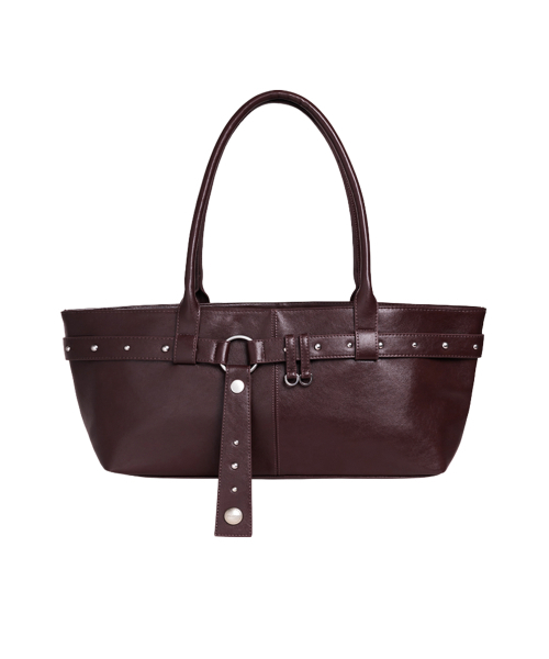 RAIMENT（レイメント）の「Stud Strap Boat Bag_Red Brown（ショルダーバッグ・レディース・その他・FREE）」の17枚目の写真